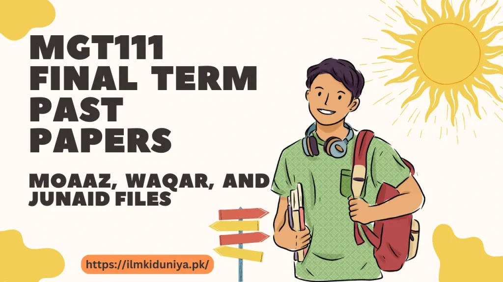 MGT111 Final Term Past Papers