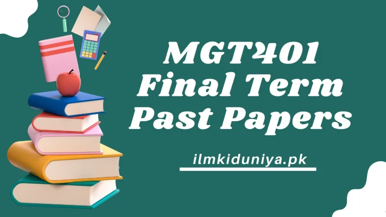 MGT401 final term