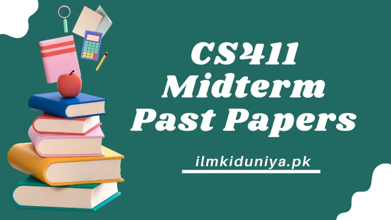 CS411 Midterm Past Papers