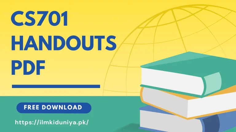 CS701 Handouts PDF Download For Free