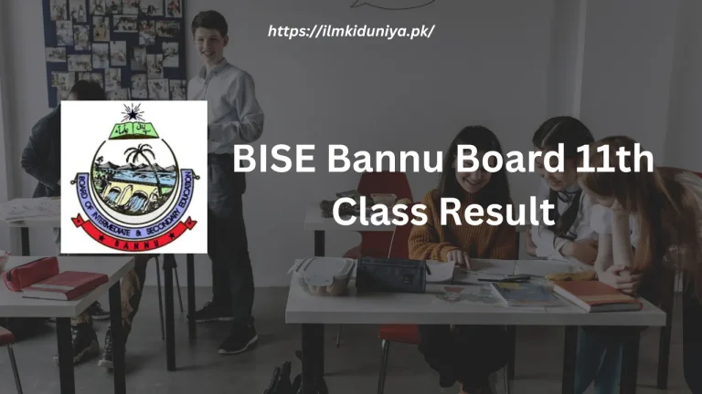 BISE Bannu Board 11th Class Result