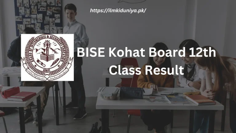 BISE Kohat Board 12th Class Result