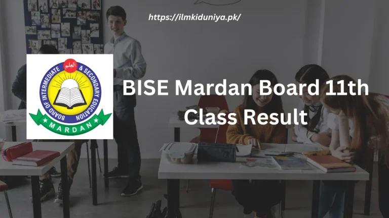 BISE Mardan Board 11th Class Result