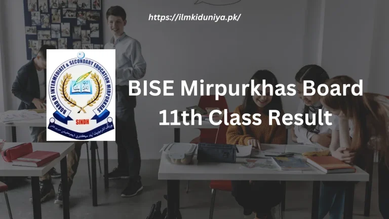 BISE Mirpurkhas Board 11th Class Result